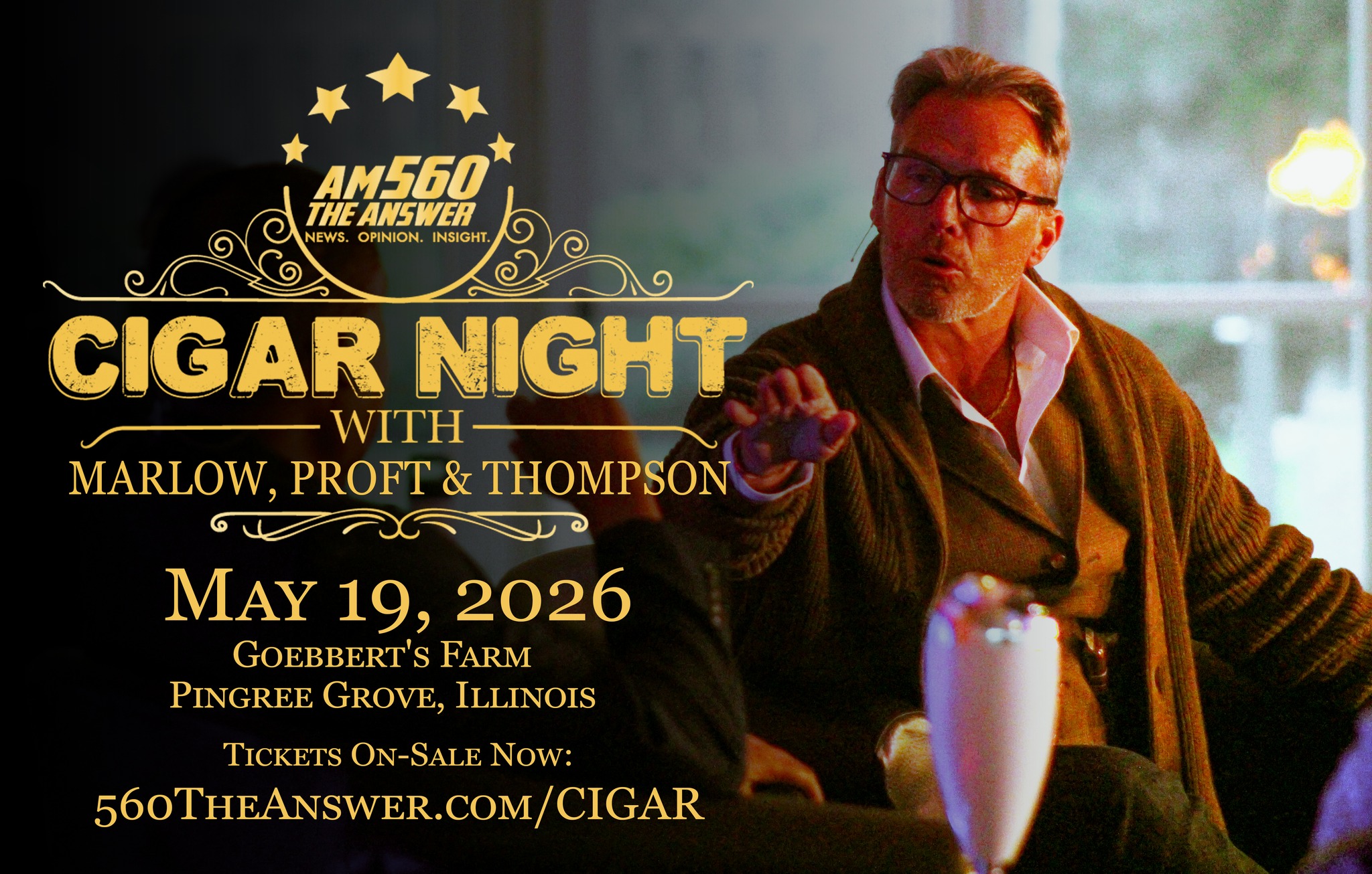 shaun Thompson cigar night